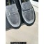 Chanel Velvet Platform Moccasins Gray 2024