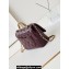 Chanel Shiny Lambskin & Gold-Tone Metal Mini Flap Bag with Top Handle AS5043 Burgundy 2024