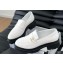 Chanel Calfskin CC Logo Quilting Moccasins White 2024