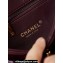 Chanel Shiny Lambskin & Gold-Tone Metal Mini Flap Bag with Top Handle AS5043 Burgundy 2024