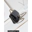 Chanel Shiny Lambskin & Gold-Tone Metal Mini Flap Bag with Top Handle AS5043 Black 2024