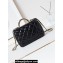 Chanel Shiny Lambskin & Gold-Tone Metal Mini Flap Bag with Top Handle AS5043 Black 2024
