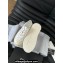 Chanel CC Logo Crinkled Calfskin Platform Sneakers White 2024
