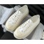 Chanel CC Logo Crinkled Calfskin Platform Sneakers White 2024