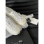 Chanel CC Logo Crinkled Calfskin Platform Sneakers White 2024