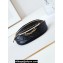 Chanel Shiny Lambskin, Imitation Pearls & Gold-Tone Metal Waist Bag AS4991 Black 2024