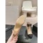 Chanel Heel 7cm Lambskin & Grosgrain Short Boots G45695 Beige 2024