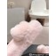 Chanel Chain CC Logo Shearling Fur Platform Mules Pink 2024