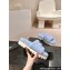 Chanel Resin CC Logo Shearling Platform Mules Blue 2024