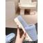 Chanel Resin CC Logo Shearling Platform Mules Blue 2024