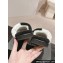 Chanel CC Logo Shearling Fur Mules Black/White 2024