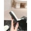Chanel CC Logo Shearling Fur Mules White/Black 2024