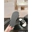 Chanel CC Logo Shearling Fur Mules White/Black 2024