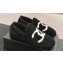 Chanel CC Logo Shearling Fur Moccasins Black 2024