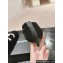 Chanel CC Logo Shearling Fur Moccasins Black 2024