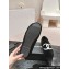Chanel CC Logo Shearling Fur Moccasins Black 2024