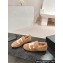 Chanel CC Logo Shearling Fur Moccasins Brown 2024