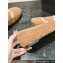Chanel CC Logo Shearling Fur Moccasins Brown 2024