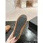 Chanel CC Logo Shearling Fur Moccasins Brown 2024