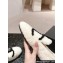 Chanel CC Logo Shearling Fur Moccasins White 2024