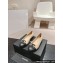 Chanel CC Logo Quilting Leather Ballet Flats Beige 2024