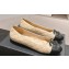 Chanel CC Logo Quilting Leather Ballet Flats Beige 2024