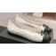Chanel CC Logo Quilting Leather Ballet Flats White 2024