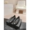 Chanel CC Logo Quilting Leather Ballet Flats Black 2024