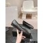 Chanel CC Logo Quilting Leather Ballet Flats Black 2024