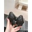 Chanel CC Logo Quilting Leather Ballet Flats Black 2024