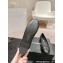 Chanel CC Logo Quilting Leather Ballet Flats Black 2024