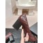 Chanel CC Logo Quilting Leather Pumps Burgundy 2024