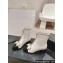 Chanel Chain Around and Bow Ankle Boots Leather/Patent White 2024
