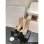 Chanel Chain Around and Bow Ankle Boots Leather/Patent Beige 2024
