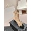 Chanel Chain Around and Bow Ankle Boots Leather/Patent Beige 2024
