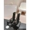 Chanel Chain Around and Bow Ankle Boots Leather/Patent Black 2024