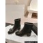 Chanel Chain Around and Bow Ankle Boots Leather/Patent Black 2024
