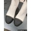Chanel Chain Around and Bow Ankle Boots Leather/Grosgrain White 2024
