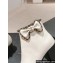 Chanel Chain Around and Bow Ankle Boots Leather/Grosgrain White 2024