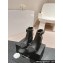 Chanel Chain Around and Bow Ankle Boots Leather/Grosgrain Black 2024