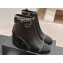 Chanel Chain Around and Bow Ankle Boots Leather/Grosgrain Black 2024