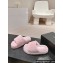 Chanel Gold Pearl CC Logo Shearling Platform Mules Pink 2024