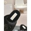 Chanel Gold Pearl CC Logo Shearling Platform Mules Black 2024