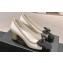 Chanel Chain Around and Bow Pumps Leather/Grosgrain White 2024