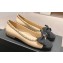 Chanel Chain Around and Bow Ballet Flats Leather/Grosgrain Beige 2024