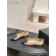 Chanel Chain Around and Bow Ballet Flats Leather/Grosgrain Beige 2024