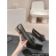 Chanel Chain Around and Bow Ballet Flats Leather/Grosgrain Black 2024