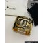 Chanel Metal & Resin Cuff Bracelet ABD663 Gold & Black 2024