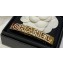 Chanel Metal & Resin Hair Clip ABD670 Gold & White 2024