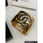 Chanel Metal & Resin Cuff Bracelet ABD663 Gold & Black 2024
